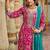 Women Ethnic Motifs Embroidered Thread Work Kurta with Trousers & With Dupatta