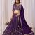 Faux Georgette Lehenga Choli with Embroidered & Sequin Work