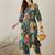 Women Printed Cotton Kurta With Trousers