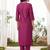 Women Ethnic Motifs Thread Work Kurta with Trousers