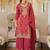 Women Ethnic Motifs Embroidered Panelled Mirror Work Kurta with Palazzos & With Dupatta