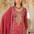 Women Ethnic Motifs Embroidered Panelled Mirror Work Kurta with Palazzos & With Dupatta