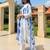 Women Geometric Printed Cotton Kurta with Trousers & Dupatta