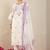 Women Floral Embroidered Thread Work Cotton Kurta with Trousers & With Dupatta