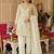 Women Floral Embroidered Panelled Sequinned Kurta with Trousers & With Dupatta