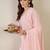 Floral Printed V Neck Straight Kurta With Trouser & Dupatta