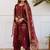 Women Ethnic Motifs Printed Thread Work Kurta with Trousers & With Dupatta