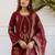 Women Ethnic Motifs Printed Thread Work Kurta with Trousers & With Dupatta