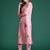 Floral Embroidered Sequinned Kurta with Trousers & Dupatta