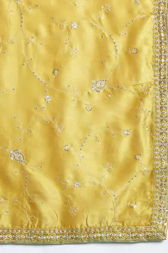 Ethnic Motifs Embroidered Kurta with Trousers & Dupatta