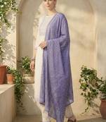 Women Ethnic Motifs Embroidered Thread Work Cotton Kurta with Trousers & With Dupatta