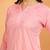 Women peach ethnic motifs embroidered chikankari mukaish work cotton ethnic kurta palazzo set