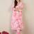Women Floral Printed Cotton Kurta with Trousers