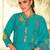 Women Floral Embroidered Thread Work Kurta with Trousers & With Dupatta