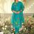 Women Floral Embroidered Thread Work Kurta with Trousers & With Dupatta