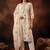 Women Floral Printed Thread Work Cotton Kurta with Trousers & With Dupatta
