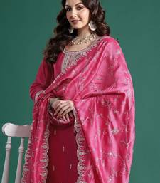 Ethnic Motifs Embroidered Kurta with Trousers & Dupatta