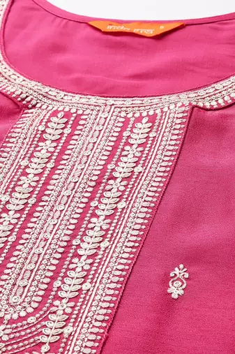 Ethnic Motifs Embroidered Kurta with Trousers & Dupatta
