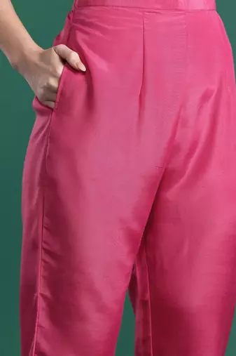 Ethnic Motifs Embroidered Kurta with Trousers & Dupatta
