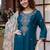 Women Ethnic Motifs Embroidered Thread Work Kurta with Patiala & With Dupatta