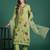 Floral Embroidered Thread Work Kurta with Trousers & With Dupatta
