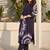 Women Printed Pleated Thread Work Cotton Kurta with Trousers