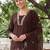 Women Floral Embroidered Thread Work Cotton Kurta with Trousers & With Dupatta