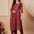 Women Ethnic Motifs Printed Cotton Kurta with Trousers & With Dupatta