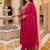 Women Ethnic Motifs Embroidered Tiered Thread Work Cotton Kurta with Trousers & With Dupatta