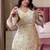 Light Yellow Color  Multi Embroidery And Hand Bids Work Georgette Salwar Suit
