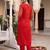 Women Ethnic Motifs Printed Cotton Kurta with Trousers & With Dupatta