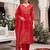 Women Ethnic Motifs Printed Cotton Kurta with Trousers & With Dupatta