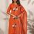 Women Floral Embroidered Patchwork Cotton Kurta with Trousers & With Dupatta