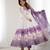  printed organza silk blend flared anarkali pant and dupatta set