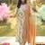 Women Floral Printed Empire Cotton Kurta with Trousers & With Dupatta