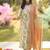 Women Floral Printed Empire Cotton Kurta with Trousers & With Dupatta