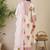 Floral Printed Cotton Kurta With Trousers & Dupatta