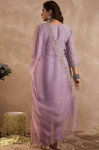 Women Ethnic Motifs Embroidered Kurta with Salwar & Dupatta