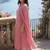 Women Floral Thread Work Kurta with Trousers & With Dupatta