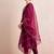 Women Floral Embroidered Pleated Thread Work Liva Kurta with Palazzos & With Dupatta