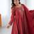  embroidery chanderi silk blend flared anarkali pant and dupatta set