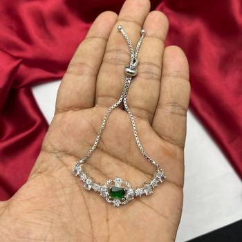 emerald green bridal jewellery set, silver rhinestone necklace earrings, wedding statement set 3
