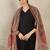 V-Neck A-Line Kurta With Trousers & Dupatta