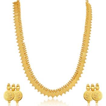 Royal Gold Plated Temple Jewellery Necklace Set 2