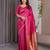 Pink elegant zari woven banarasi silk sarees with attached blouse