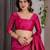 Pink elegant zari woven banarasi silk sarees with attached blouse