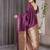 Wine elegant zari woven banarasi silk sarees with attached blouse
