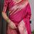 Pink elegant zari woven banarasi silk sarees with attached blouse