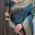 Rama elegant zari woven banarasi silk sarees with attached blouse