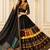 Black Digital Print Mirror Work Navratri Lehenga Choli
